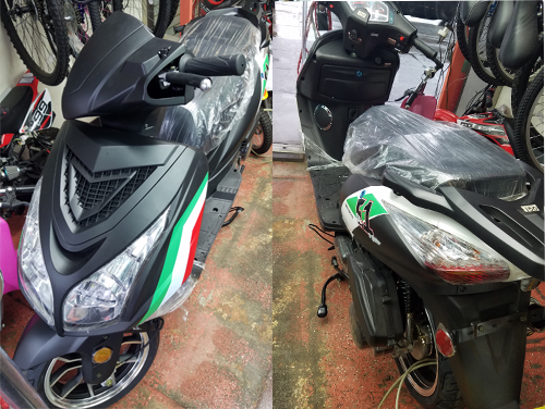 New 150CC Gas Scooter Front and Back Views